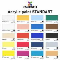 Metalická akrylová barva STANDART Kompozit 500 ml