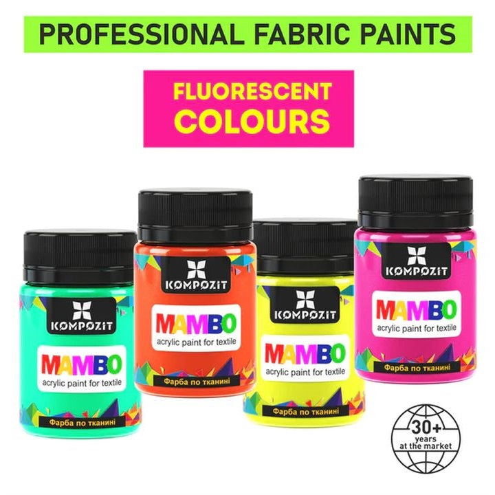 MAMBO Fluorescenční barva na textil a kůži 50 ml