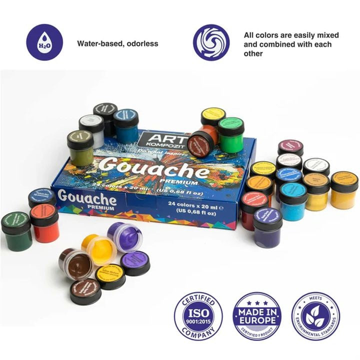 Prémiová ART Kompozit Gouache Paint Set