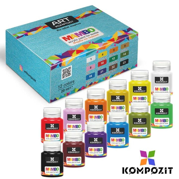 Kompozit sada barev na textil a kůži MAMBO