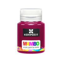 MAMBO Akrylová barva na textil a kůži 20 ml – 09 Bordeaux
