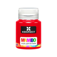 MAMBO Akrylová barva na textil a kůži 20 ml – 10 Červená