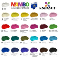 MAMBO Akrylová barva na textil a kůži 50 ml
