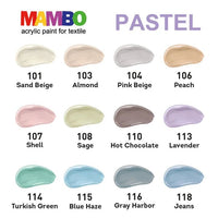 Sada pastelových barev na textil a kůži MAMBO