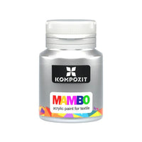 MAMBO metalická barva na textil a kůži 20 ml – 53 Stříbro