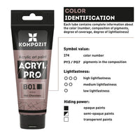 Pastelová akrylová barva ACRYL PRO ART Kompozit 75 ml