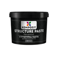 Černá jemnozrnná strukturovací pasta od Kompozit