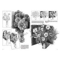 Leonardo Collection 21 Flowers Drawing Book