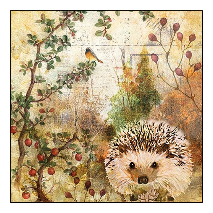 Eko ubrousky na dekupáž Autumn Hedgehog - 1ks