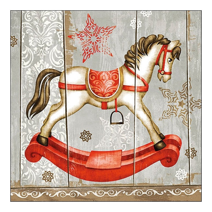 Eko ubrousky na dekupáž Rocking Horse - 1ks