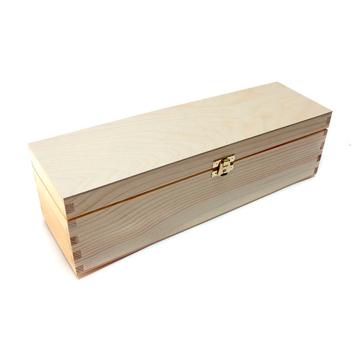 Dřevěná kazeta na víno se zapínáním