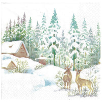 Ubrousky na dekupáž Winter Scene - 1 ks