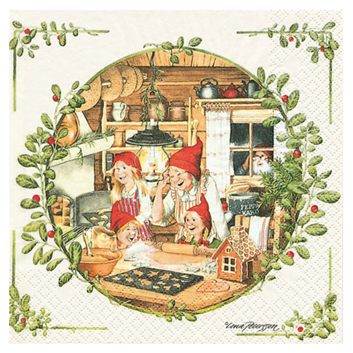 Ubrousky na dekupáž Christmas Bakery - 1 ks