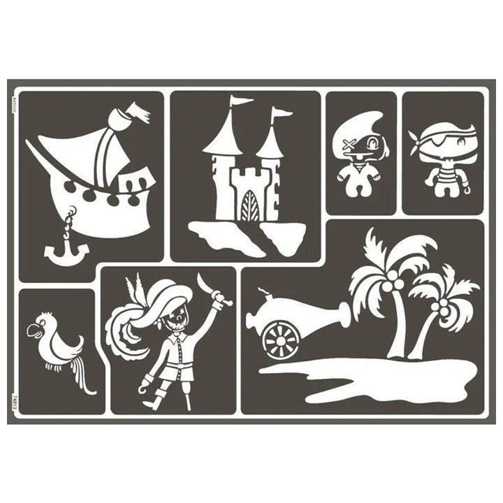 Samolepící šablona Pirates A3