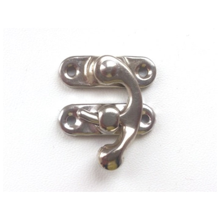 Kovové zapínání nikl 2.9x3.2 cm - 1 ks