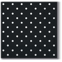 Ubrousky na dekupáž cocktail Brown Dots - 1 ks