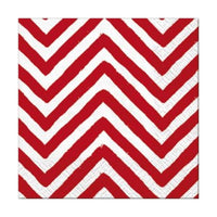 Ubrousky na dekupáž - Big Chevron Red - 1 ks