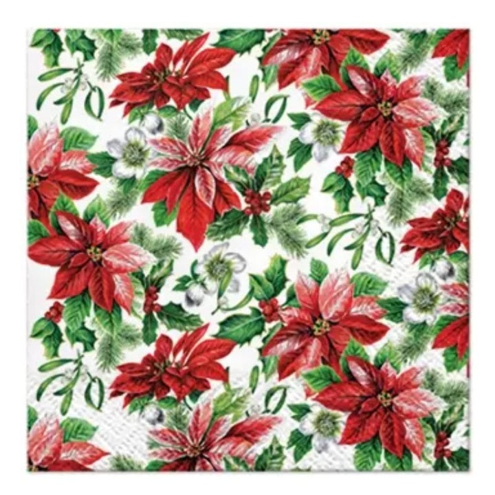 Ubrousky na dekupáž Glory Poinsettia - 1 ks
