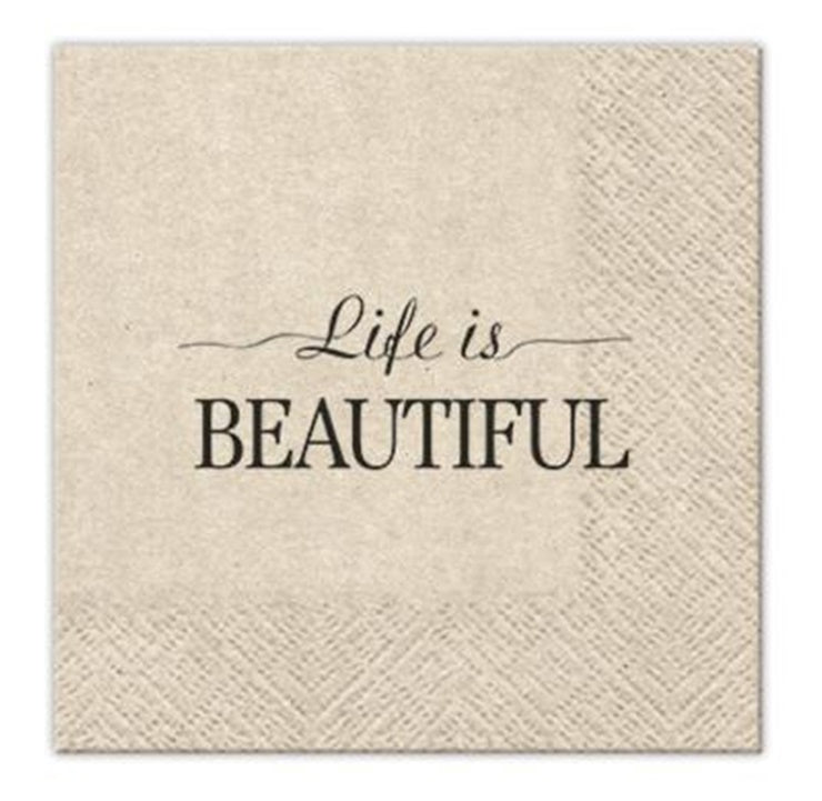 EKO Ubrousky na dekupáž Beautiful Life - 1 ks
