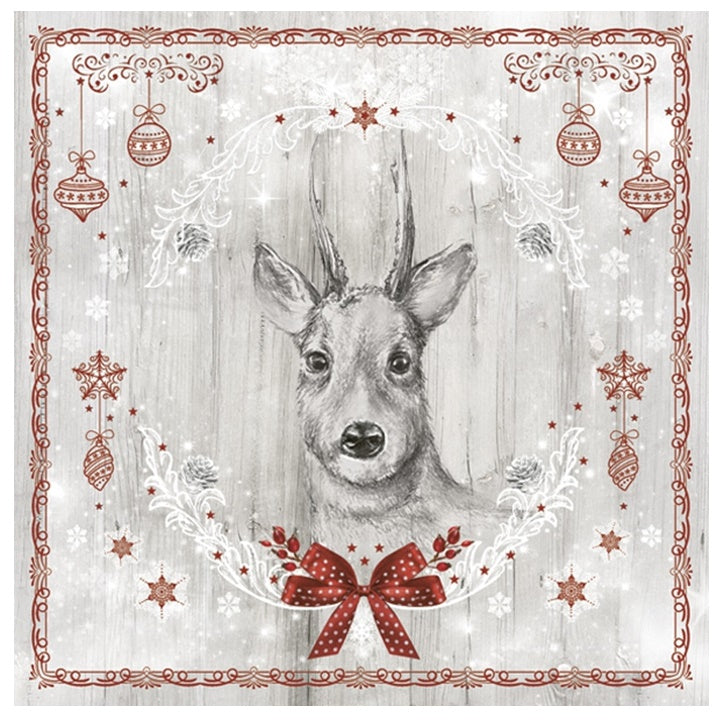 Ubrousky na dekupáž Painted Deer - 1 ks