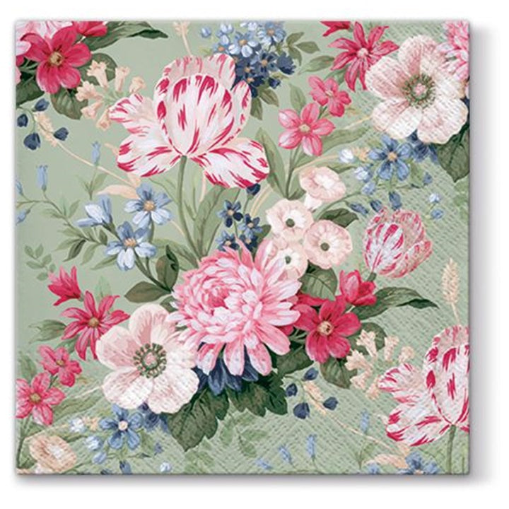 Ubrousky na dekupáž Calm flowers - 1 ks