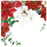 Ubrousky na dekupáž Christmas Flowers - 1 ks