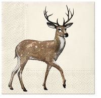 Ubrousky na dekupáž Walking Deer - 1 ks