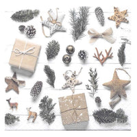 Ubrousky na dekupáž Natural Christmas - 1 ks