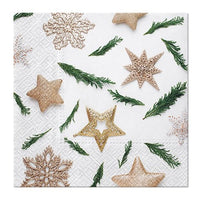 Ubrousky na dekupáž Star decorations - 1 ks