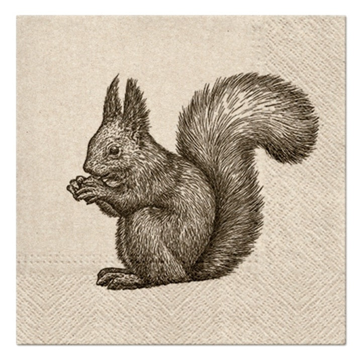 Eko ubrousky na dekupáž Squirrel - 1 ks