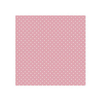 Decoupage ubrousky - White Dots on Pink  - 1ks