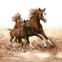 Ubrousky na dekupáž Horses - 1 ks