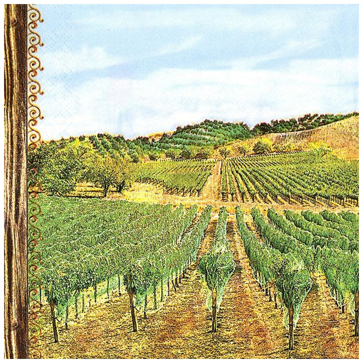 Ubrousky na dekupáž Vineyard - 1 ks