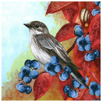 Ubrousky na dekupáž Bird on Blackthorn - 1 ks