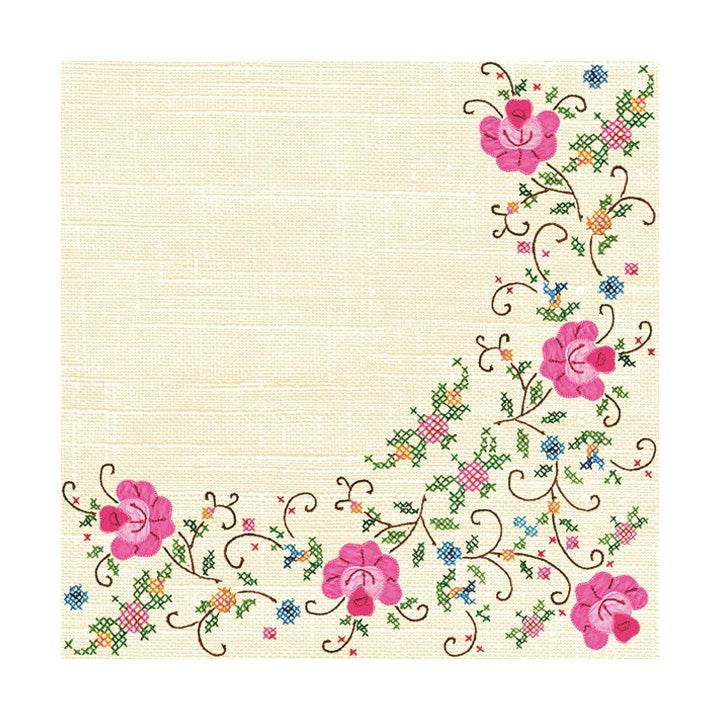 Eko ubrousky na dekupáž Cross Stitch Frame - 1ks