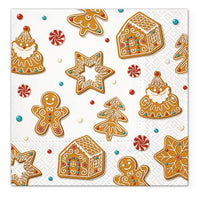 Ubrousky na dekupáž Christmas Gingerbreads - 1 ks