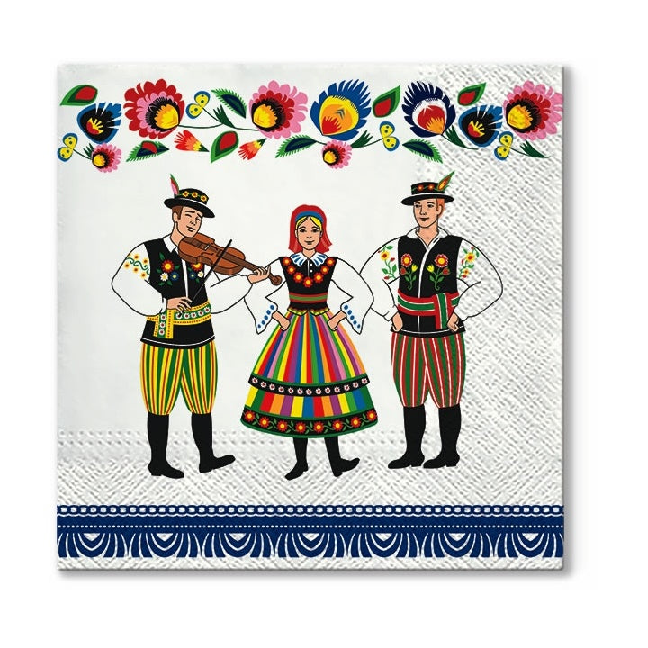 Eko ubrousky na dekupáž Folk Celebration - 1ks