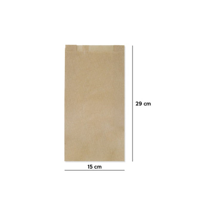 Papírový sáček hnědý 150x290 mm 10 ks