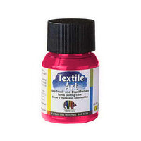 Barva na světlý textil 59 ml – neonová červená