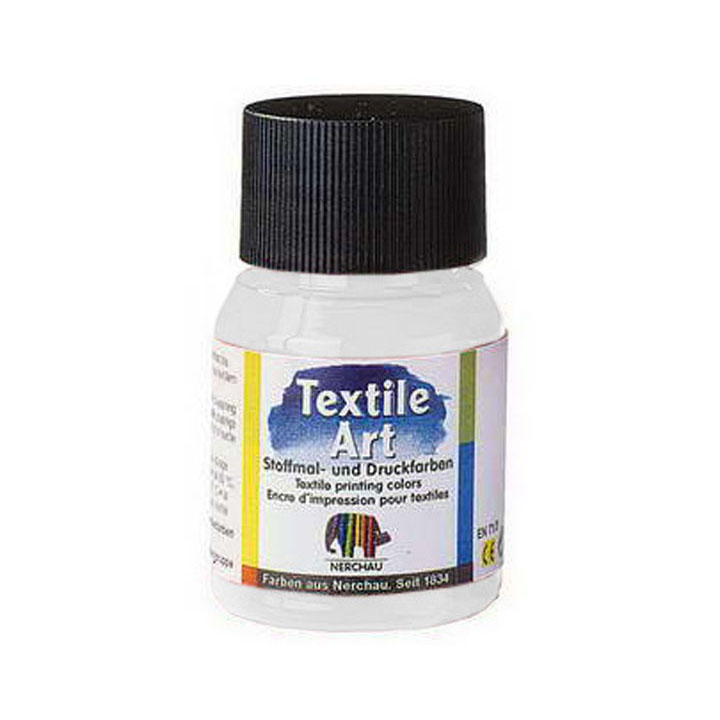 Barva na tmavý textil 59ml – Bílá