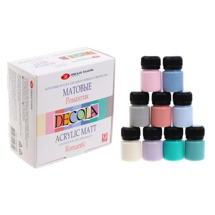Set matných akrylových barev Decola 9x20 ml