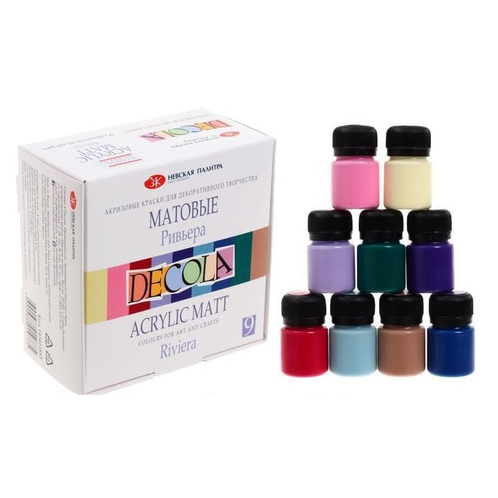Set matných akrylových barev Decola 9x20 ml