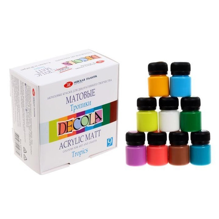 Set matných akrylových barev Decola 9x20 ml