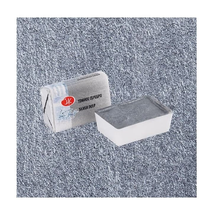 Akvarelové metalické barvy White Nights 2,5 ml – 962 Hluboké stříbro