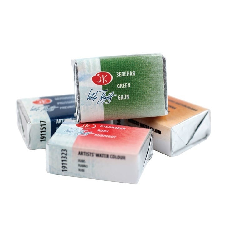 Akvarelové barvy White Nights Semi-dry 2.5 ml