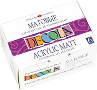 Akrylové barvy DECOLA matné