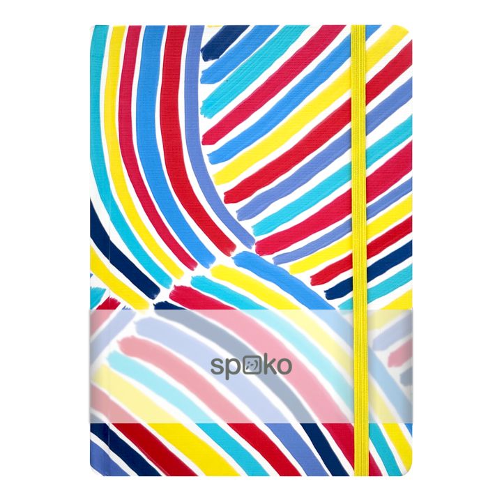 Spoko A5 linkovaný zápisník - modrý štětec