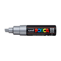Popisovač UNI POSCA PC-8K 8 MM – strieborná (26)