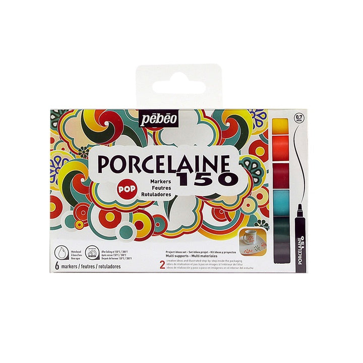 Set 6 ks fixů na porcelán Porcelaine 150 - POP