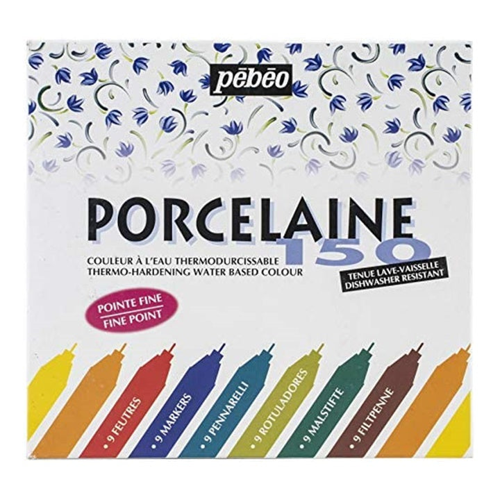 Set 9 ks fixů na porcelán Porcelaine 150 - fine